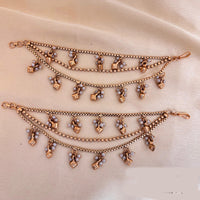 Jewel Addiction Traditional Copper Finish Pearl Multi Layer Kan Chain