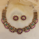 Jewel Addiction Luxury Pota Stone And Pearl Necklace Set