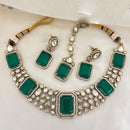 Jewel Addiction Royal Polki Kundan Stone Necklace Set