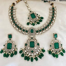 Jewel Addiction Royal Polki Kundan Stone Pearl And Beads Necklace Set