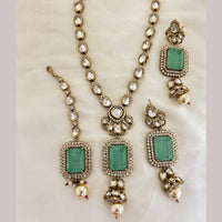 Jewel Addiction Royal Polki Kundan Stone And Beads Necklace Set