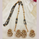 Jewel Addiction Pota Stone And Pearl Designer Elephant Motif Mangalsutra