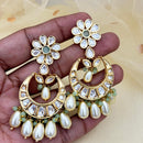 Jewel Addiction Designer Polki kundan Stone And Beads Dangler Earrings