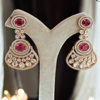 Jewel Addiction Designer Polki kundan Stone And Beads Dangler Earrings