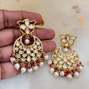 Jewel Addiction Designer Polki kundan Stone And Beads Dangler Earrings