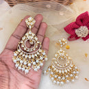 Jewel Addiction Designer Polki kundan Stone And Beads Dangler Earrings