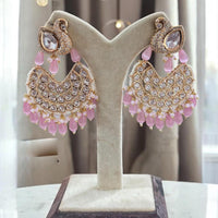 Jewel Addiction Designer Polki kundan Stone And Beads Dangler Earrings