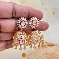 Jewel Addiction Ethnic Polki Kundan Stone Designer Jhumki Earrings