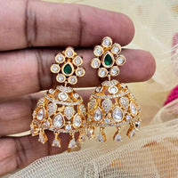Jewel Addiction Ethnic Polki Kundan Stone Designer Jhumki Earrings