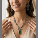 Jewel Addiction Classic Polki Kundan Stone Necklace Set