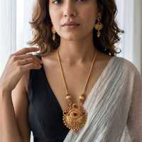 Jewel Addiction Traditional Pota Stone And Beads Necklace Set