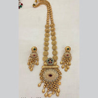 Jewel Addiction Traditional Pota Stone And Beads Meenakari Necklace Set