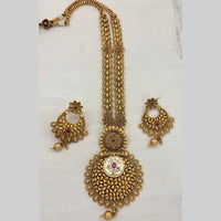 Jewel Addiction Traditional Pota Stone And Beads Long Necklace Set
