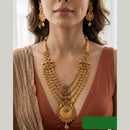 Jewel Addiction Traditional Pota Stone Long Necklace Set
