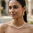 Jewel Addiction Classic Polki Kundan And Ad Stone Necklace Set