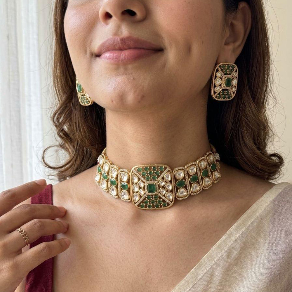 Jewel Addiction Kundan & Ad Stone Necklace Set