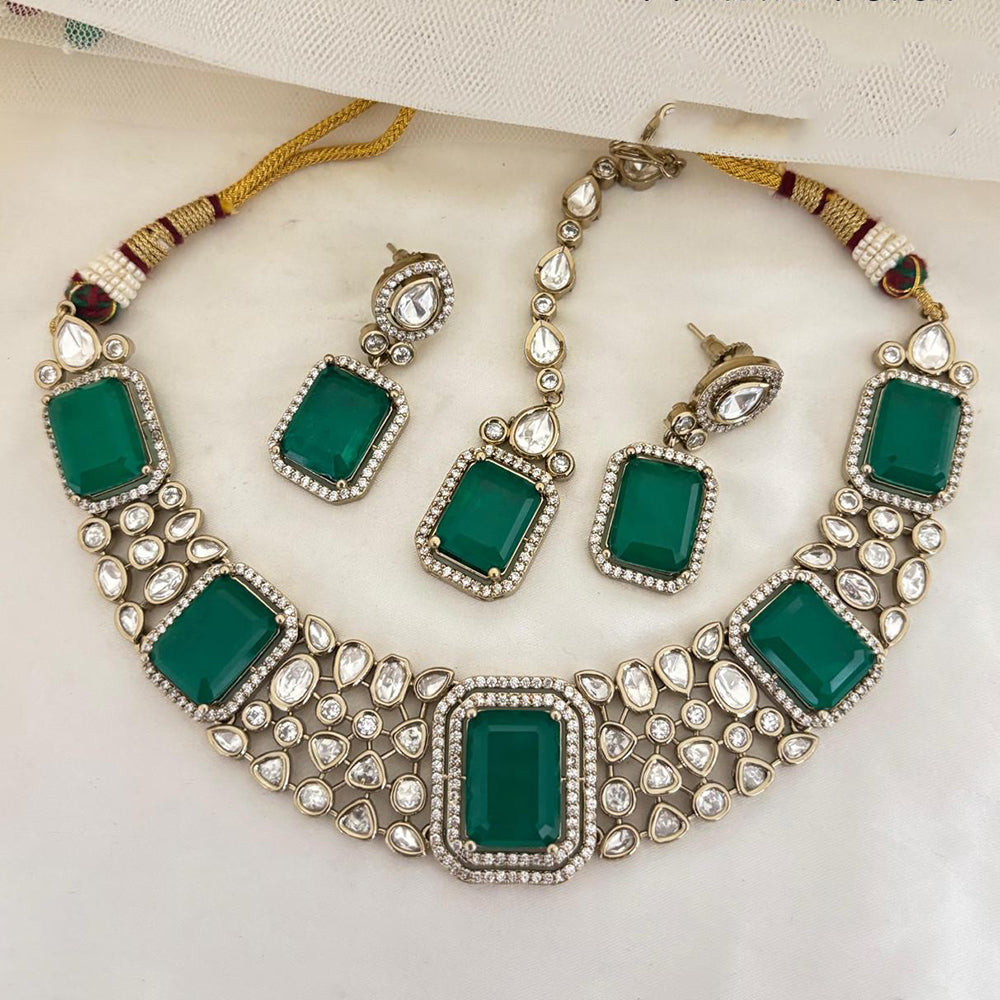 Jewel Addiction Ad And Crystal Stone Necklace Set