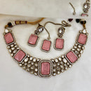 Jewel Addiction Ad And Crystal Stone Necklace Set