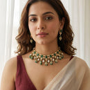 Jewel Addiction Kundan Stone And Beads Necklace Set