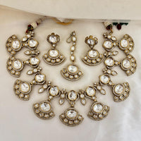 Jewel Addiction Polki Kundan And AD Stone Necklace Set