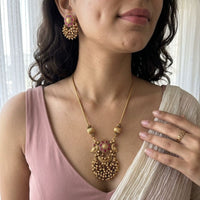 Jewel Addiction Stunning Pota Stone And Pearl Designer Jewellery Set