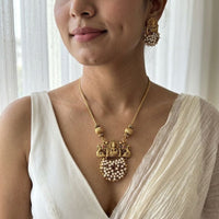 Jewel Addiction Stunning Pota Stone And Pearl Designer Jewellery Set
