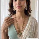 Jewel Addiction Stunning Pota Stone And Pearl Designer Jewellery Set