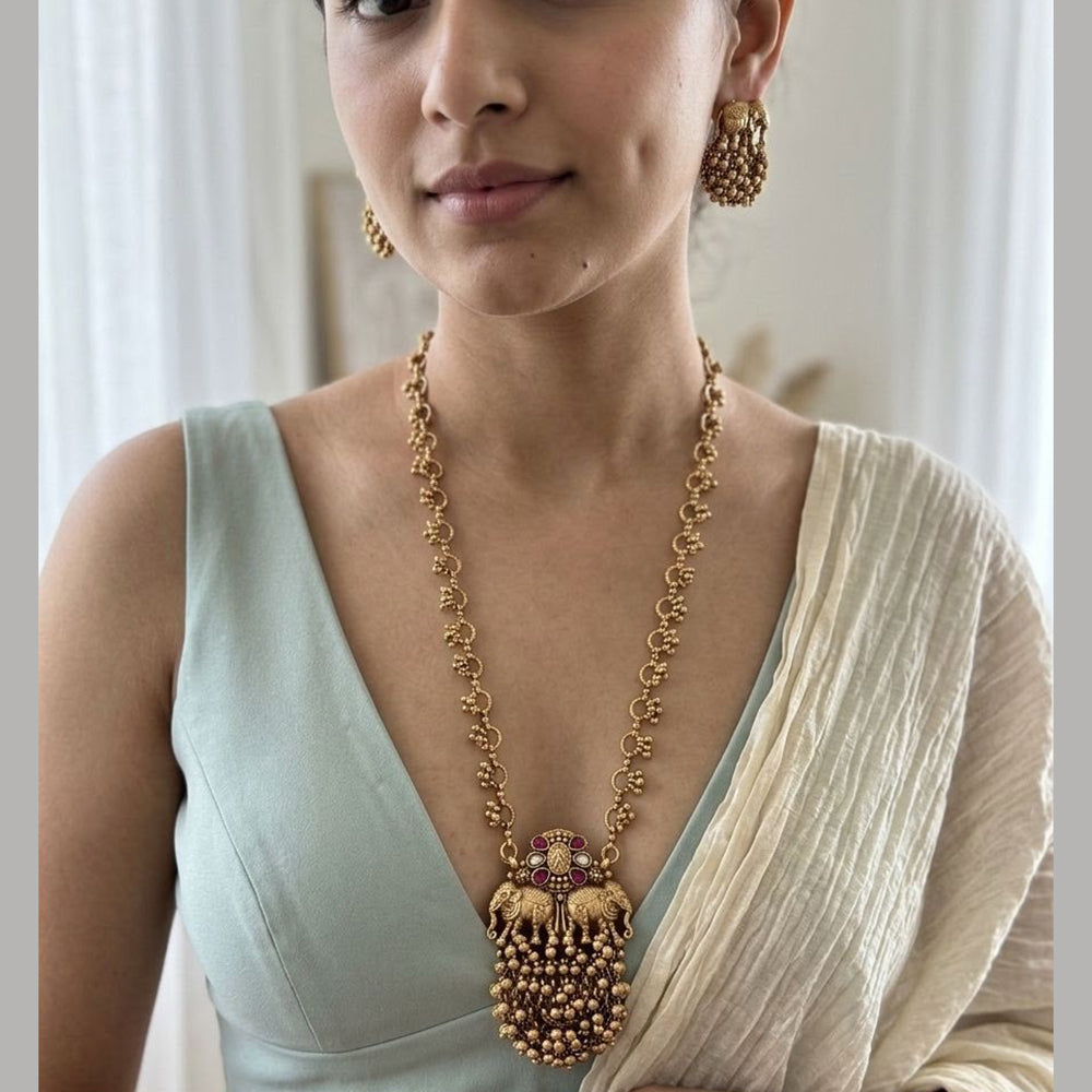 Jewel Addiction Stunning Pota Stone And Pearl Designer Jewellery Set