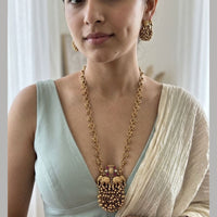 Jewel Addiction Stunning Pota Stone And Pearl Designer Jewellery Set