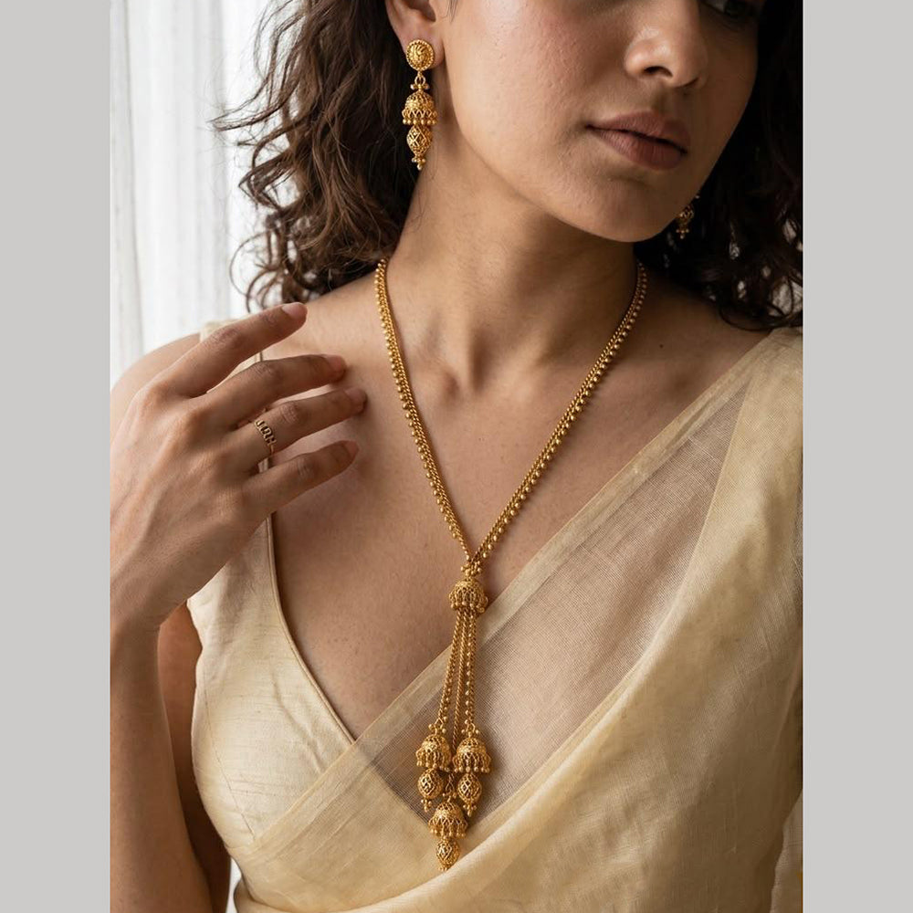 Jewel Addiction Designer Long Beaded Necklace Set for Women