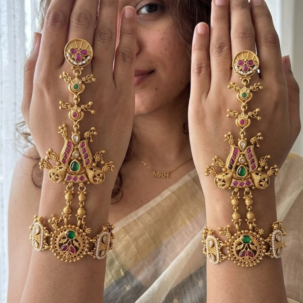 Jewel Addiction Premium Pota Stone And Pearl Hath Panja