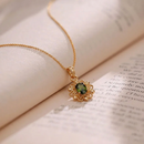 Urthn Crystal Stone Chain Pendant For Women/ Girls(Pack of 12)