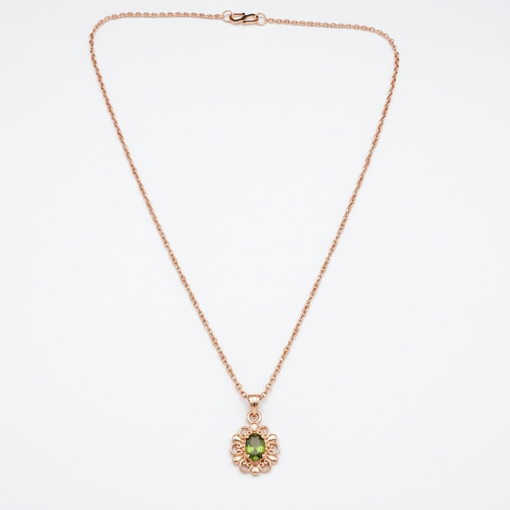 Urthn Crystal Stone Chain Pendant For Women/ Girls(Pack of 12)