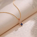 Urthn Gold Plated Assorted Colors Stylish Chain Pendant For Women & Girls (Pack of 12)