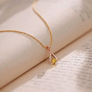 Urthn Gold Plated Assorted Colors Stylish Chain Pendant For Women & Girls (Pack of 12)