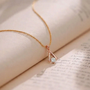 Urthn Gold Plated Assorted Colors Stylish Chain Pendant For Women & Girls (Pack of 12)