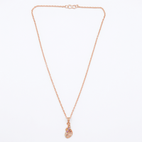 Urthn Rose Gold Plated Chain Pendant For Women and Girls(Pack of 6)