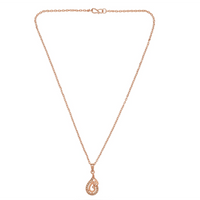 Urthn Rose Gold Plated Chain Pendant For Women/ Girls(Pack of 12)
