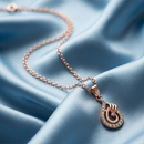 Urthn Rose Gold Plated Chain Pendant For Women/ Girls(Pack of 12)
