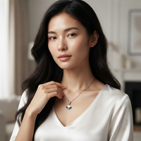 Urthn Cute Shell Charm Pendant Necklace for Women Trendy Daily Wear Accessory(Pack of 12)