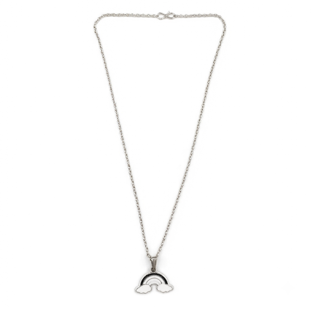 Urthn Graceful Rainbow Shape Meenakari Chain Pendant | Designer Jewellery for Women - 1205095G(Pack Of  12)