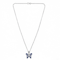 Urthn Graceful Butterfly Shape Meenakari Chain Pendant | Designer Jewellery for Women - 1205096E(Pack Of  12)