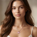 Urthn Graceful Butterfly Shape Meenakari Chain Pendant | Designer Jewellery for Women - 1205096F(Pack Of  12)