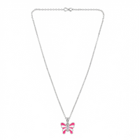 Urthn Graceful Butterfly Shape Meenakari Chain Pendant | Designer Jewellery for Women - 1205096F(Pack Of  12)