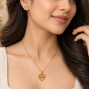 Urthn Minimal Anti Tarnish Love Pendant Chain Necklace & Earrings Set for Women(Pack Of 6)