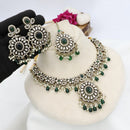 JCM Designer Ethnic Pota Beads Austrian Stone And Pearl Necklace Set