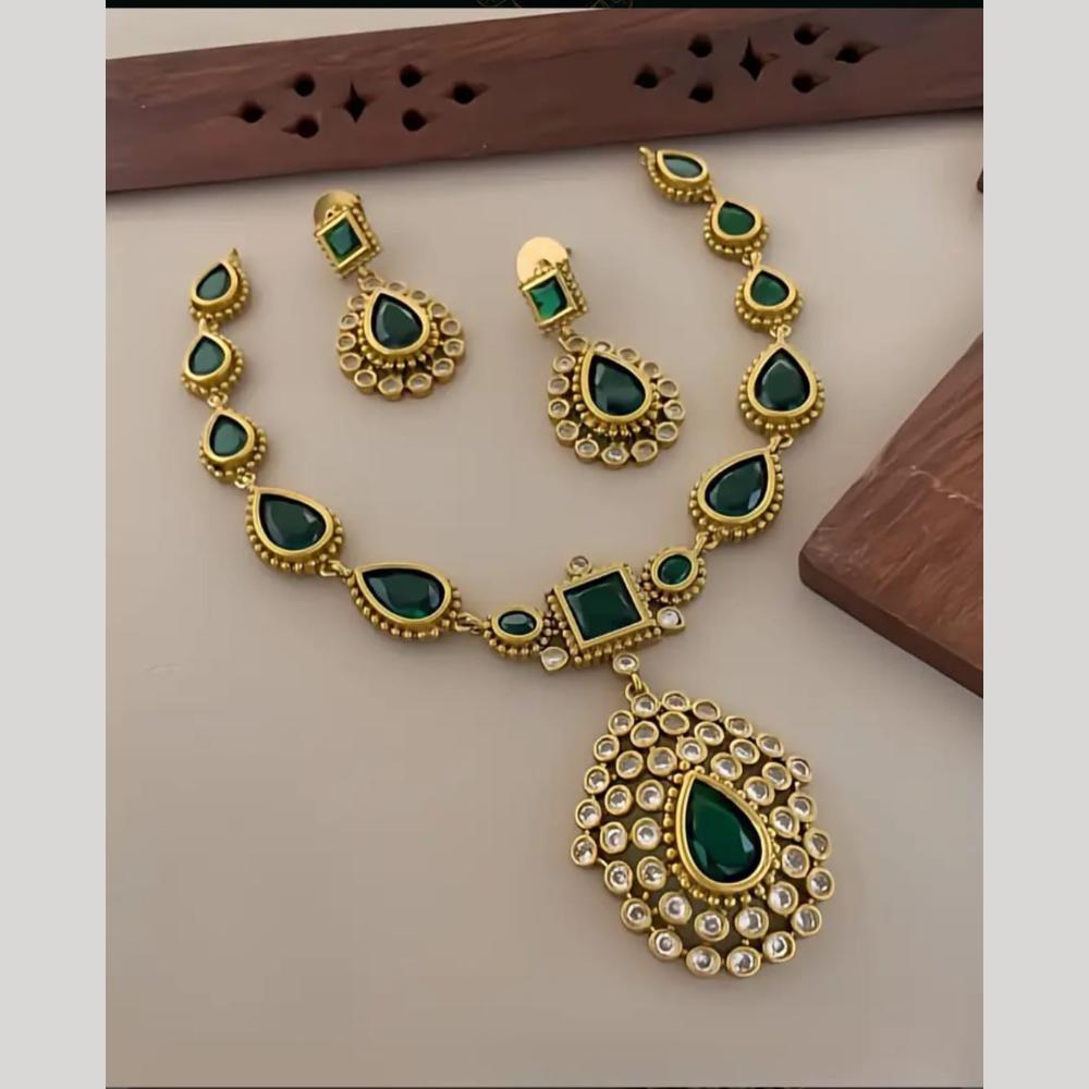 JCM Royal  Pota Stone And Austrian Stone Designer  Necklace Set
