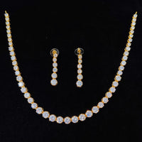 JCM Royal Look Crystal Stone Necklace Set