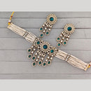 JCM Heritage Polki Kundan Stone And Austrian Stone Choker Necklace Set