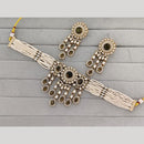 JCM Heritage Polki Kundan Stone And Austrian Stone Choker Necklace Set